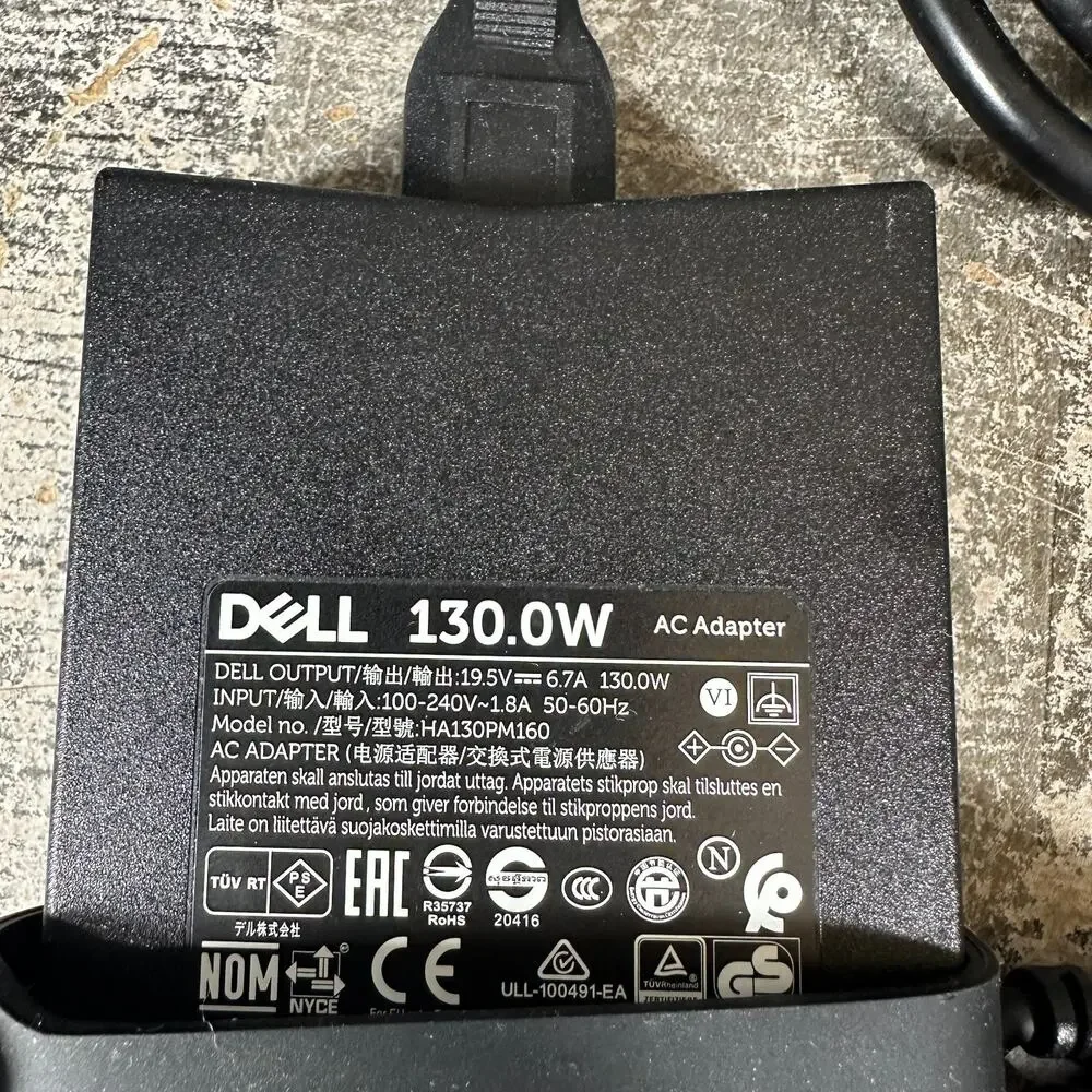 Genuine Dell Laptop Charger AC Power‎ Adapter HA130PM160 06G99N 19.5V 6.7A 130W